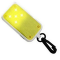 Yellow Clip-on Rectangle Light Up Reflector